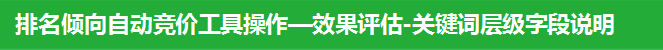 排名傾向自動競價工具操作—效果評估-關鍵詞層級字段說明