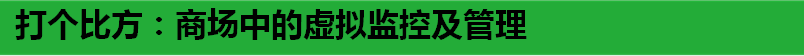 打個(gè)比方：商場(chǎng)中的虛擬監(jiān)控及管理