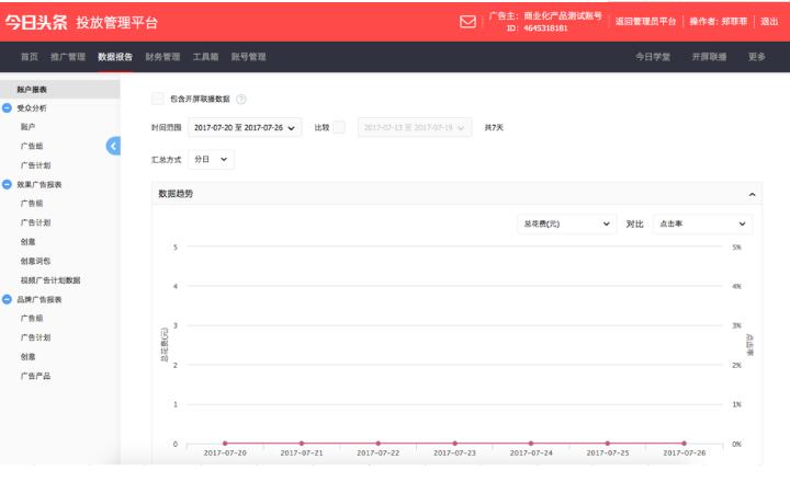 如何查看快手推廣的推廣數據報告？