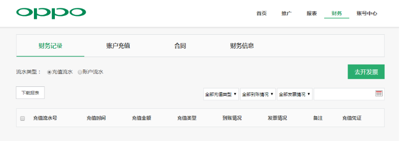 oppo信息流充值流水號：用于標識充值記錄