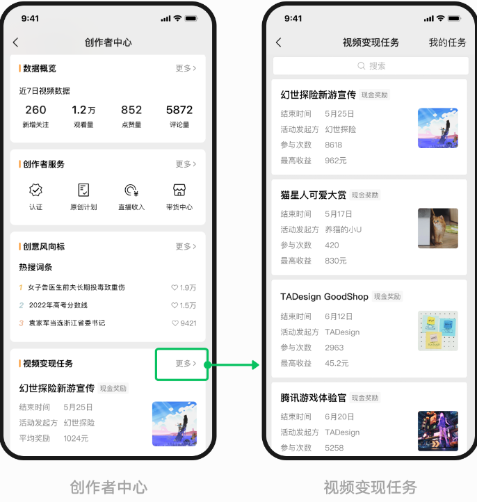 登錄視頻號(hào) “創(chuàng)作者中心 - 視頻變現(xiàn)任務(wù)” ，創(chuàng)作者即可選擇感興趣的變現(xiàn)任務(wù)參加。
