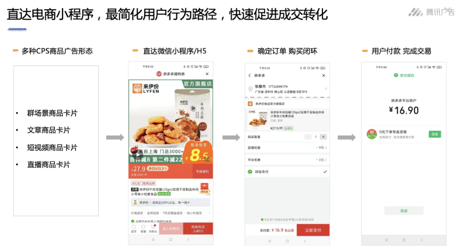 直達(dá)電商小程序,最簡(jiǎn)化用戶行為路徑,快速促進(jìn)成交轉(zhuǎn)化