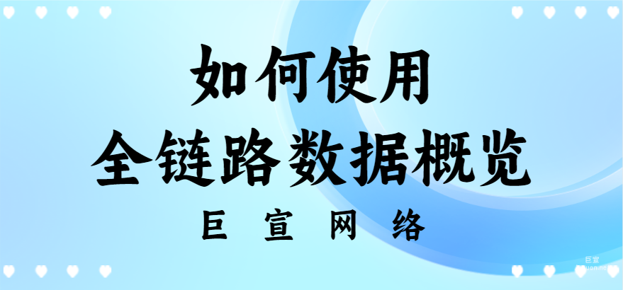 如何使用全鏈路數(shù)據(jù)概覽?