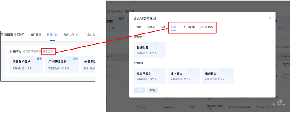 輕舸數據報告入口