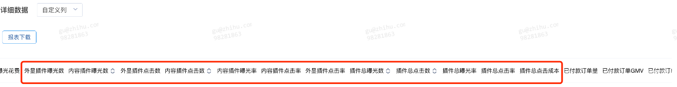 詳細(xì)數(shù)據(jù)列表