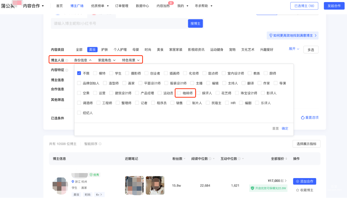 小紅書廣告博主人設