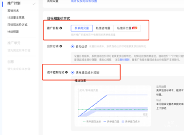 小紅書廣告目標和出價方式