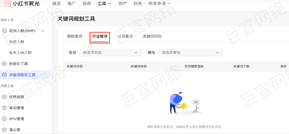 小紅書廣告行業(yè)推詞