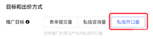 小紅書廣告私信開口量