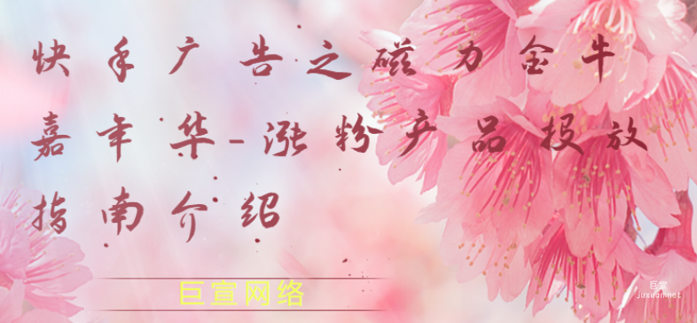 快手廣告之磁力金牛嘉年華-漲粉產(chǎn)品投放指南介紹