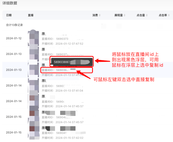 小紅書廣告詳細數據