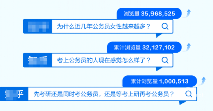 知乎廣告考公熱議話題